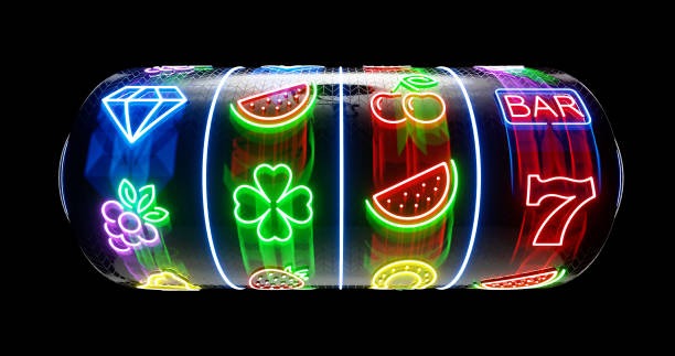 Bikini Paradise slot game interface showing tropical symbols and bet controls